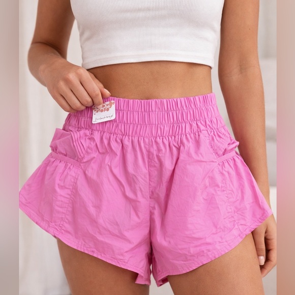 FP Movement by Free People Pants - FP Movement by Free People Pink Athletic Shorts